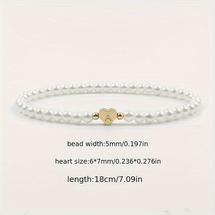 Abigail | Heart Initial Bracelet (A–Z)