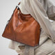 Structured Leather Bag with Convertible Strap