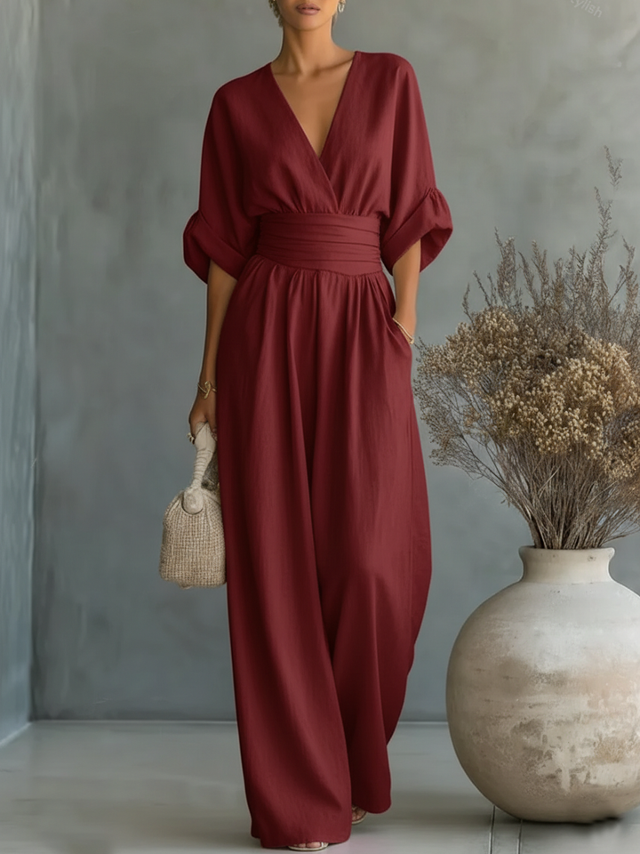 DEOIRFHÍN | ELEGANT WIDE-LEG SUMMER JUMPSUIT