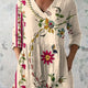 Natalie | Bohemian Floral V-Neck Shirt