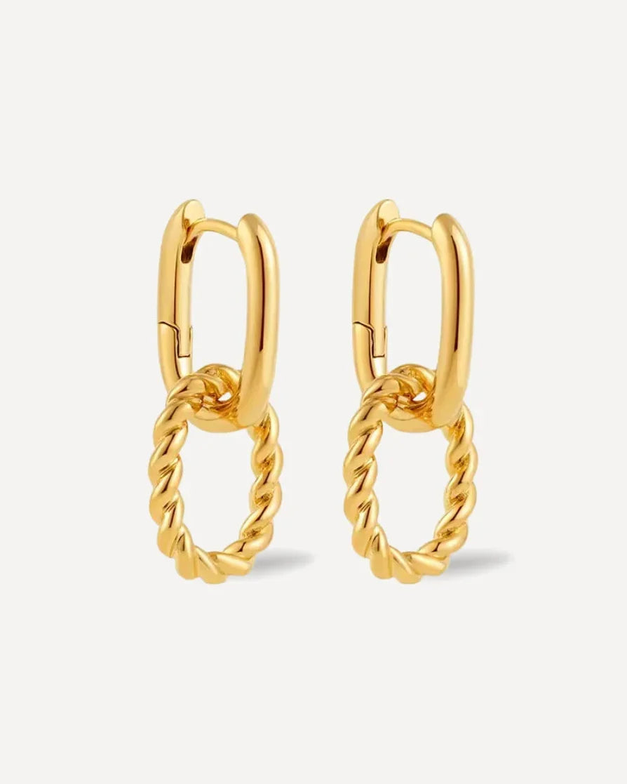 Double Hoop Hanger Earrings