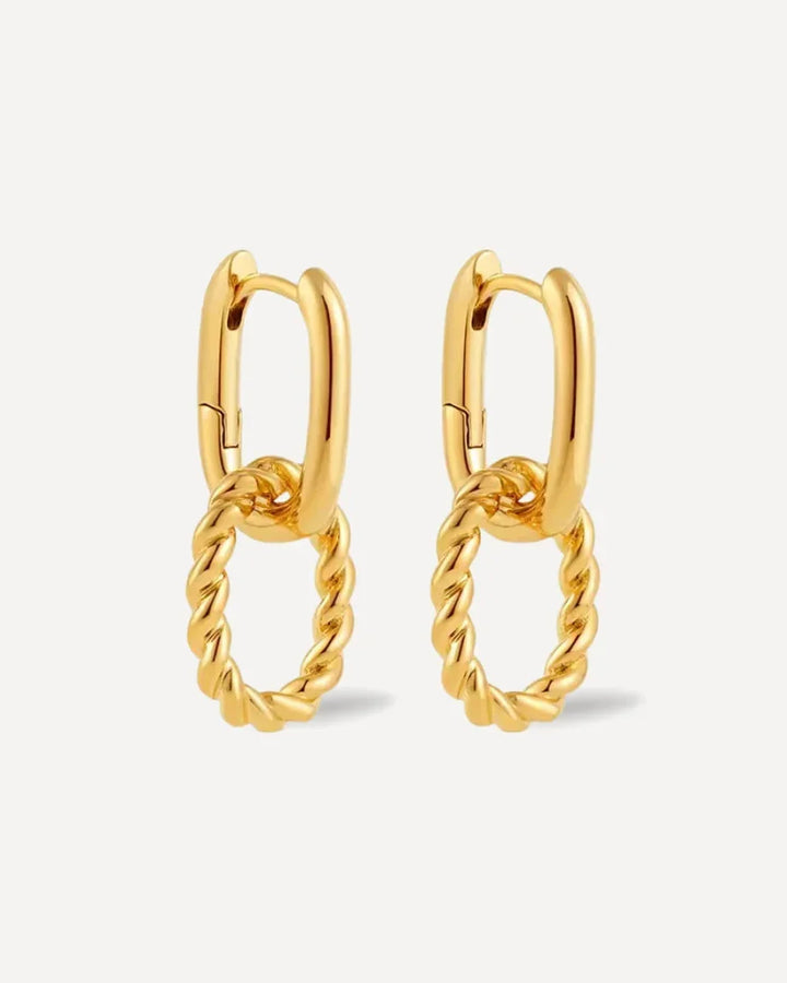 Double Hoop Hanger Earrings