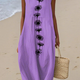 AOIFE | VIOLET BLOOM MIDI DRESS