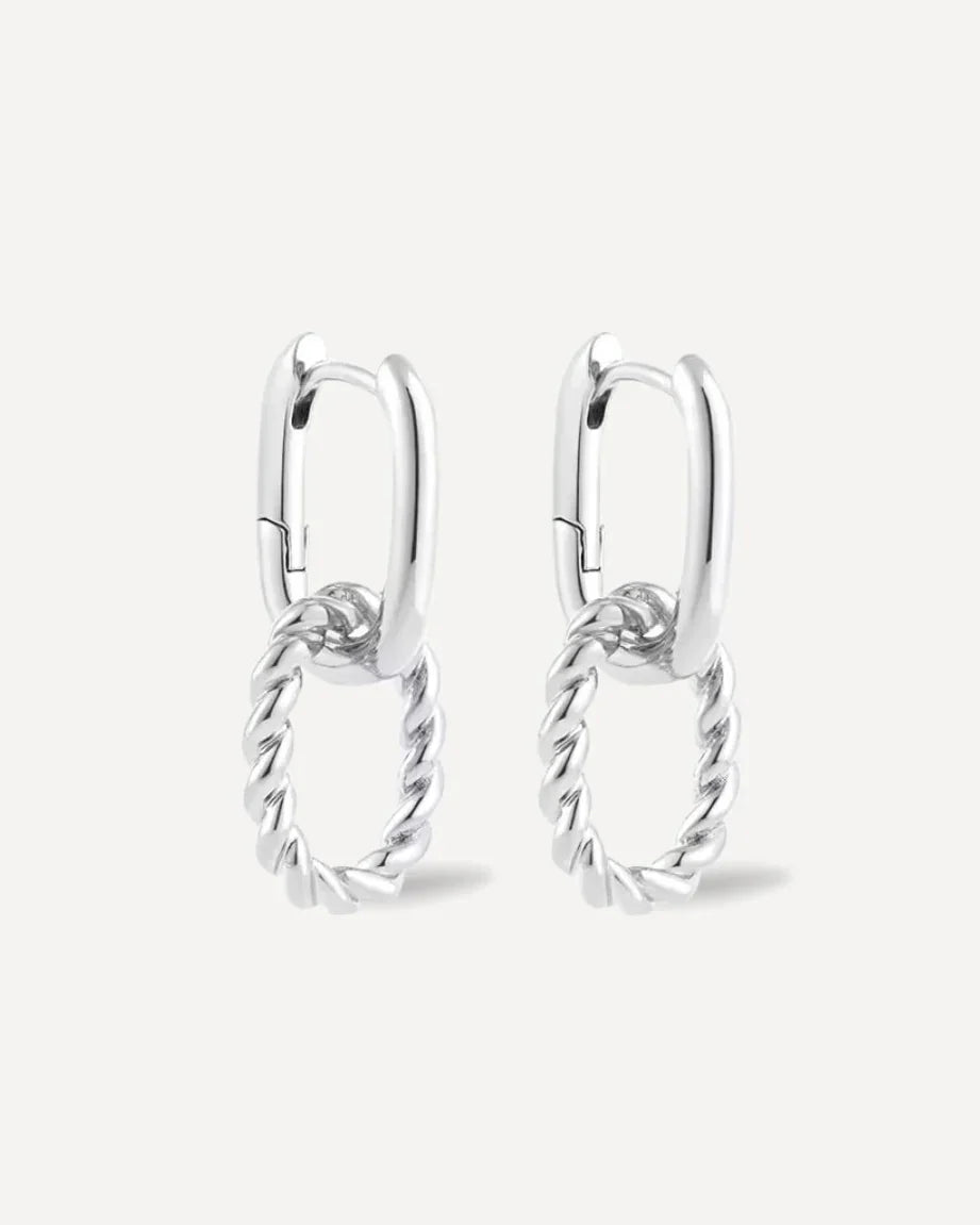 Double Hoop Hanger Earrings