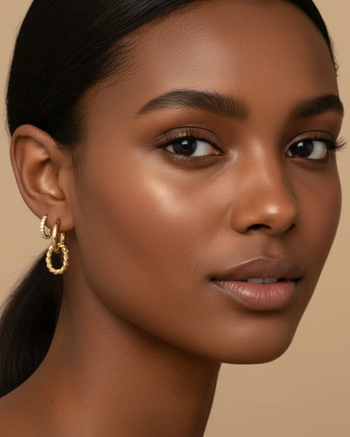Double Hoop Hanger Earrings