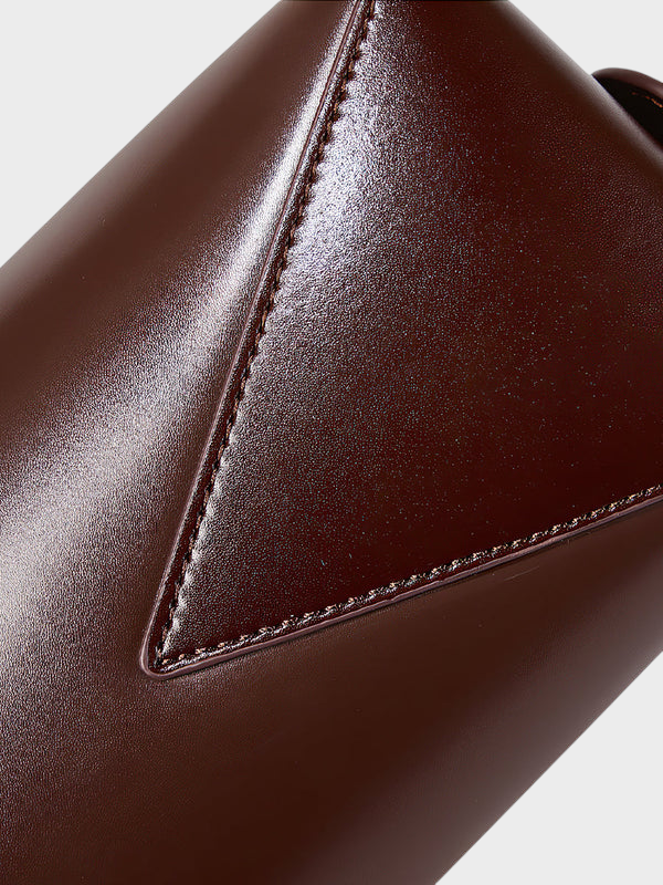 Elongated Leather Shoulder Bag