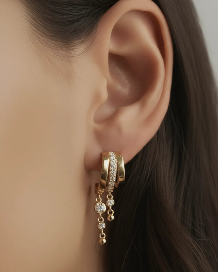 Monaco Illusion Drop Earrings