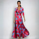NUALA | ELEGANT FLORAL A-LINE DRESS