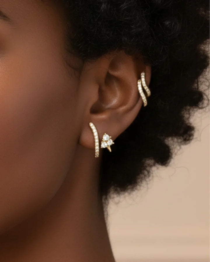 U Illusion Stud Earrings
