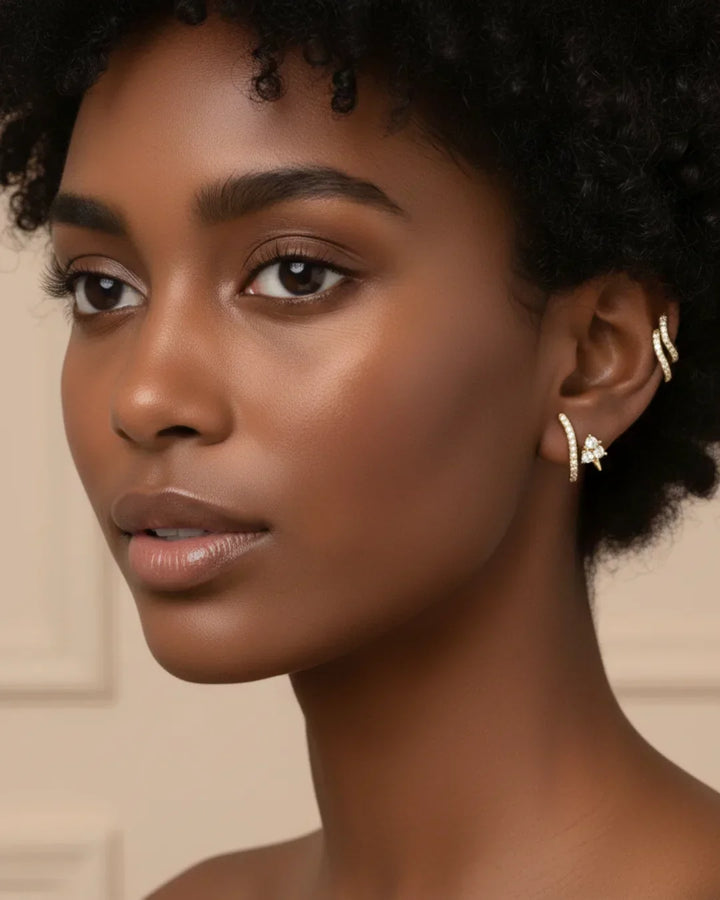 U Illusion Stud Earrings