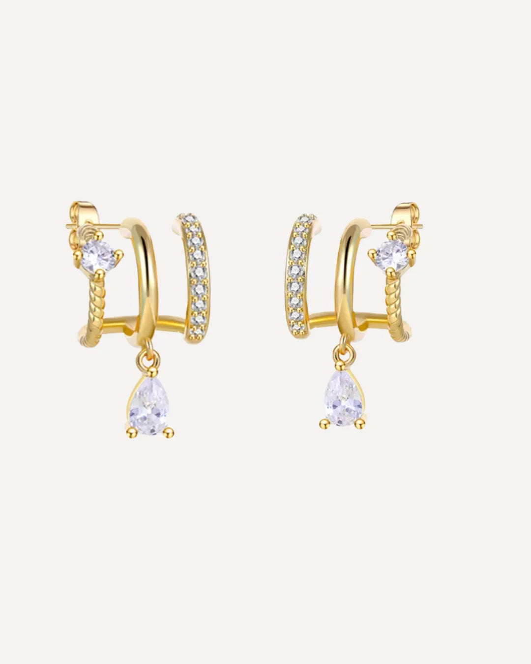 Illusion Diamant Drop Earrings