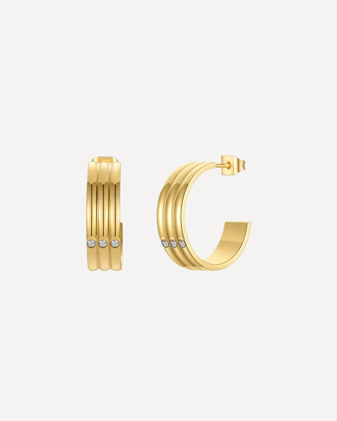 Siena Triple Diamant Illusion Earrings