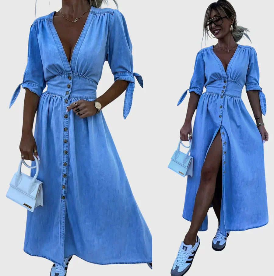 Sophia | Elegant Denim Dress