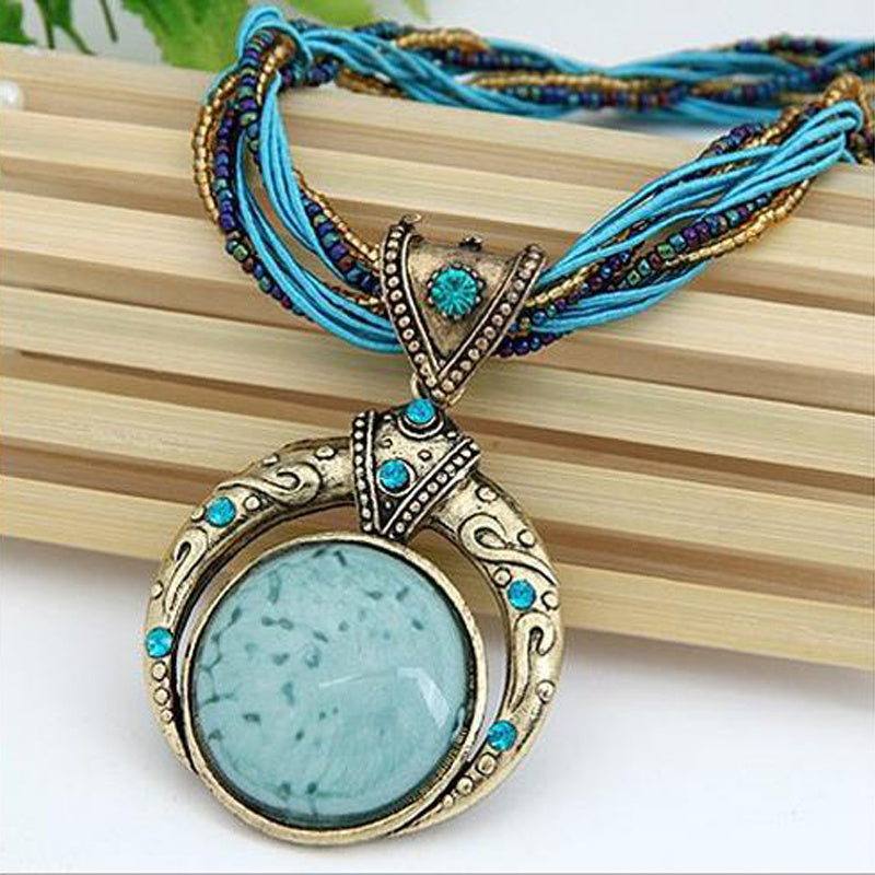 Saskia | Bohemian Pendant Necklace