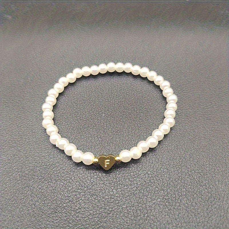 Abigail | Heart Initial Bracelet (A–Z)