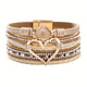 Bronwen | Bohemian Layered Leather Bracelet