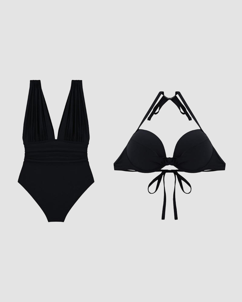 BLÁTHNAID | LUXE SHAPING PLUNGE V-NECK SWIMSUIT