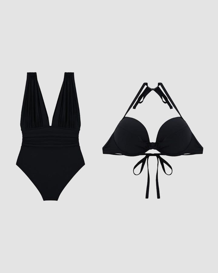 BLÁTHNAID | LUXE SHAPING PLUNGE V-NECK SWIMSUIT