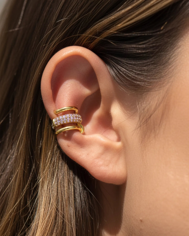 Diamant Illusion Cuff Earrings