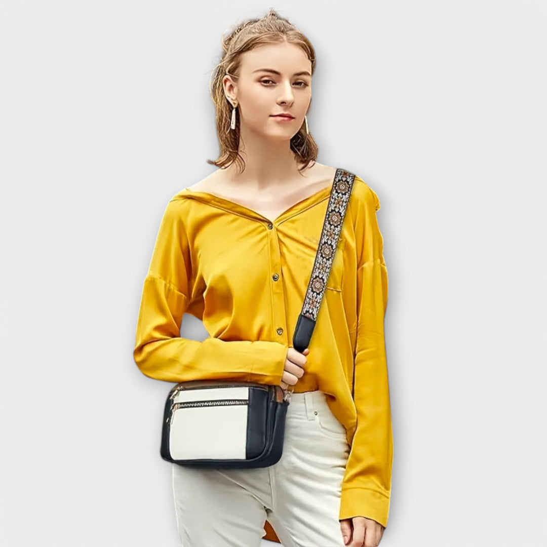 Retro Faux Leather Crossbody Bag