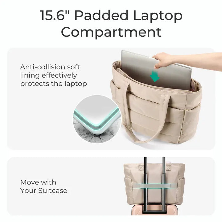 Puffer-Style Tote Bag