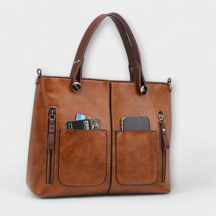 Minimalist Structured Leather Handbag