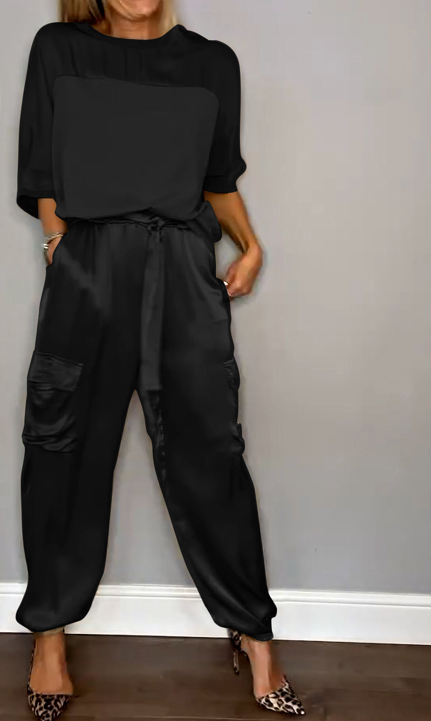 Doris | Satin Elegance Co-Ord Set