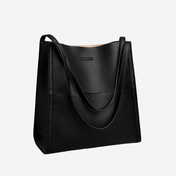 Structured Leather Shoulder Bag