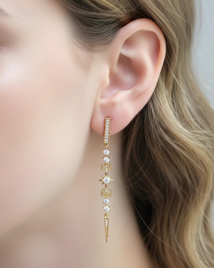 Half Moon Drop Earrings