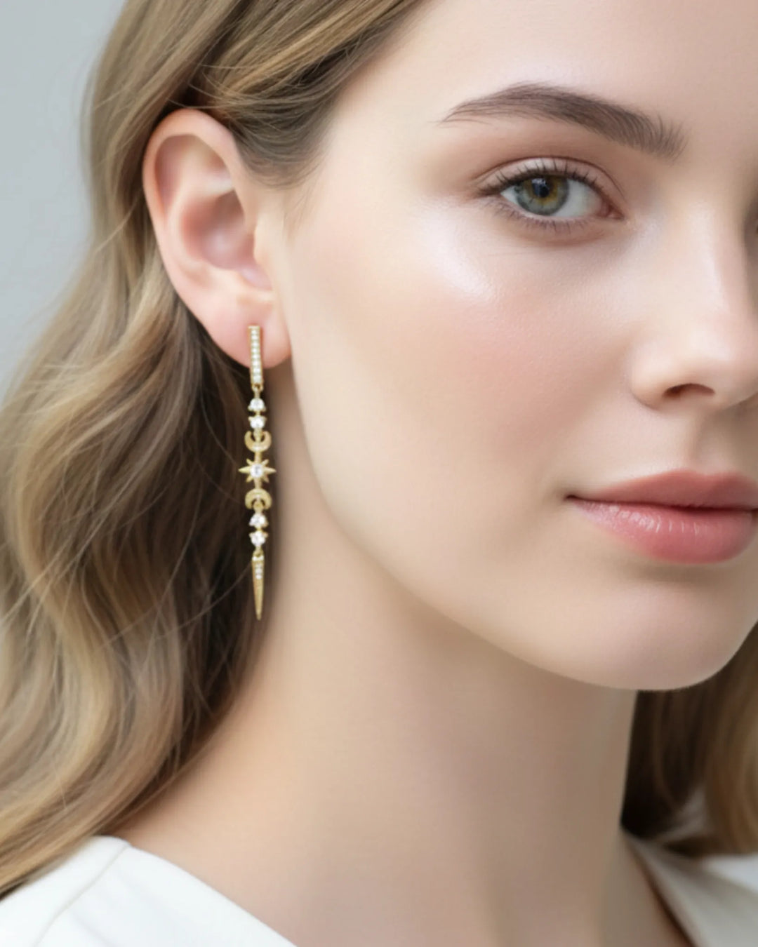 Half Moon Drop Earrings