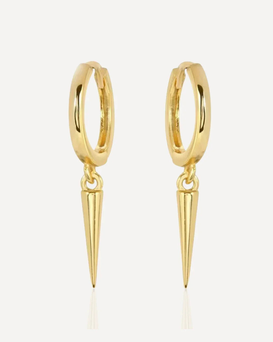 Spear gold Earrings