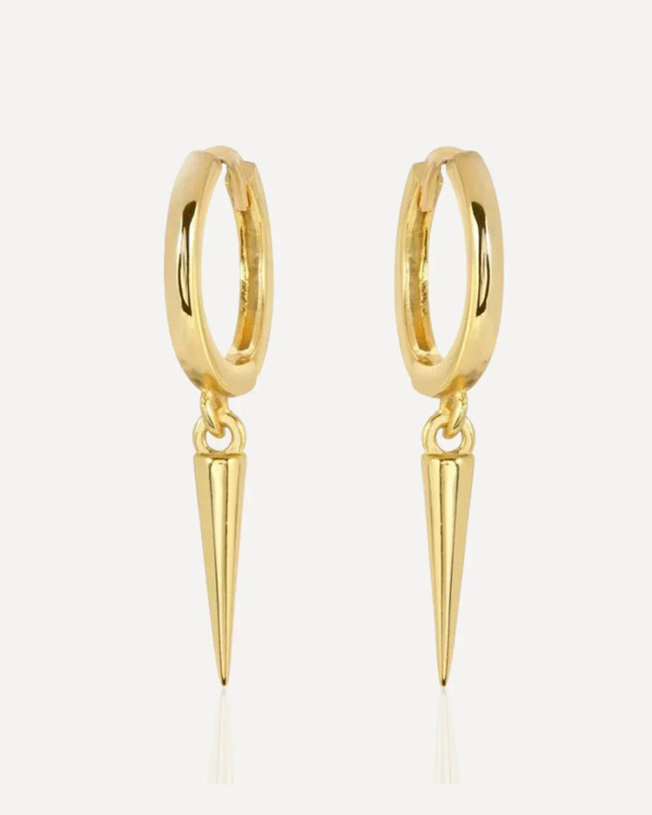 Spear gold Earrings