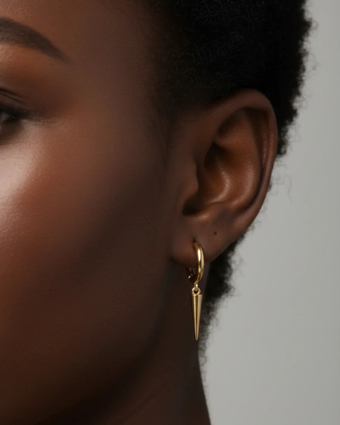 Spear gold Earrings