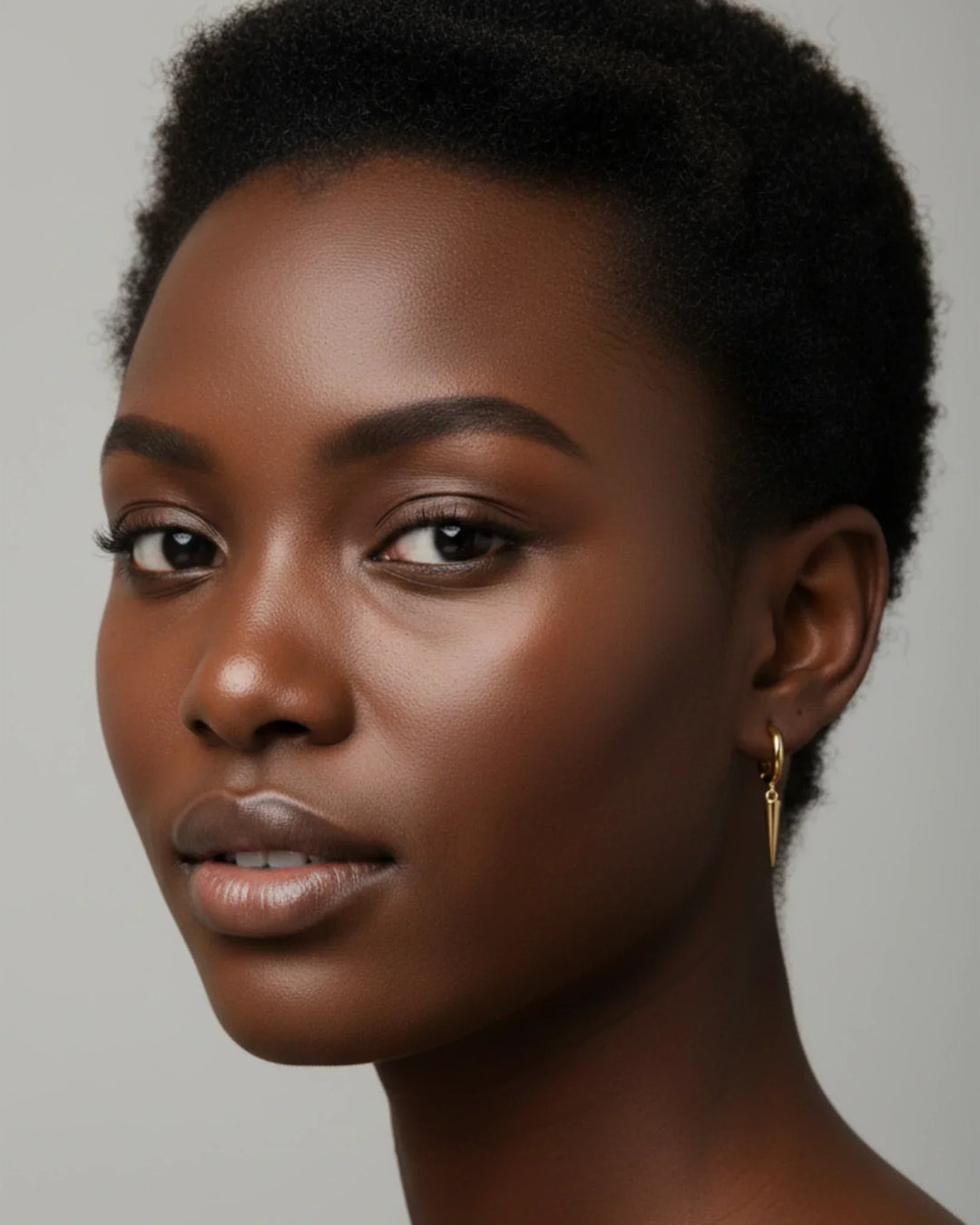Spear gold Earrings