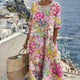AELWYN | ELEGANT FLORAL MIDI DRESS