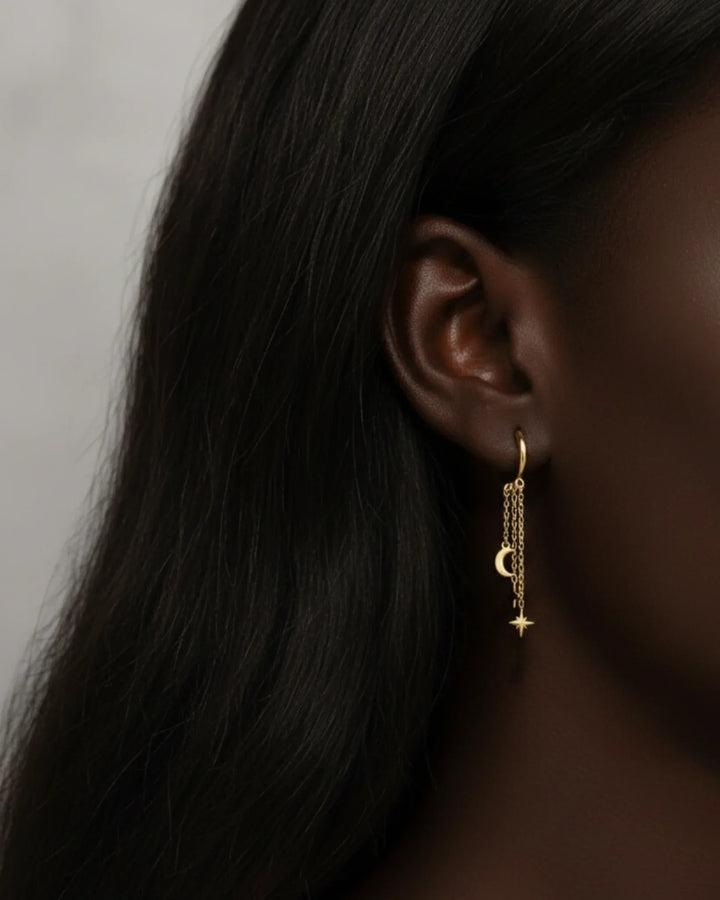 Goodnight Hanger Earring (single ear)