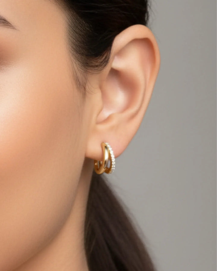Double Chic Illusion Earrings