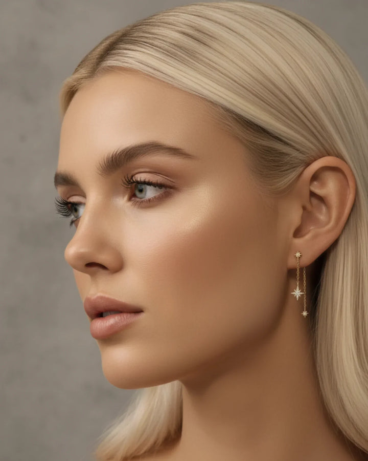 Double starlight Earring (single ear)