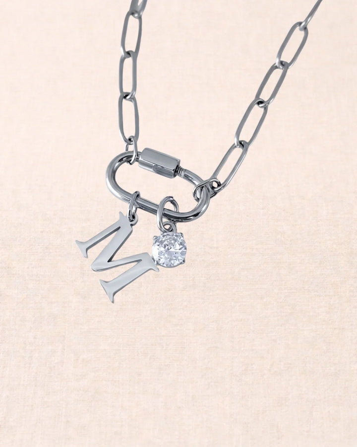 Name & Birthstone Signature Necklace