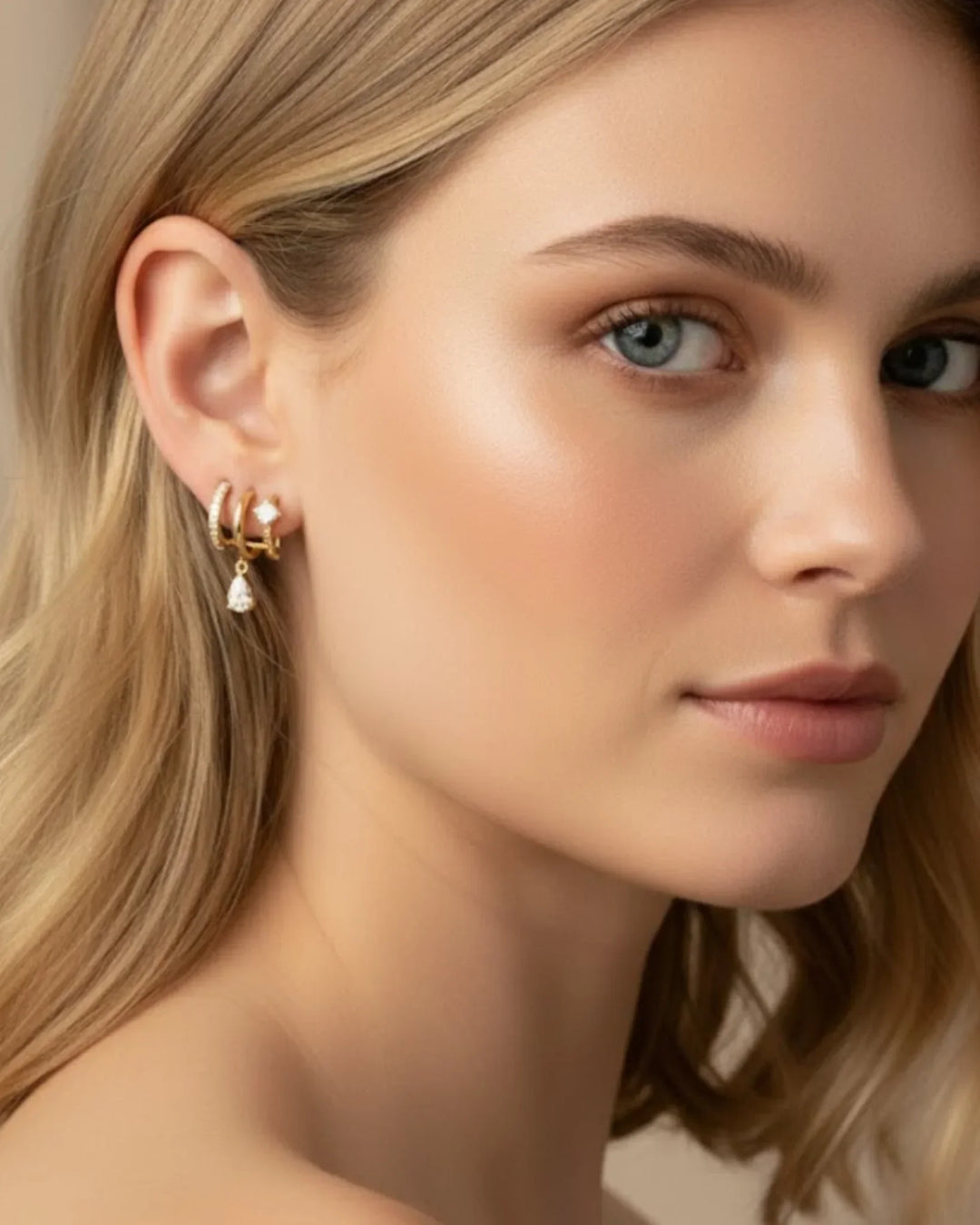 Illusion Diamant Drop Earrings
