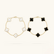 2-Piece Clover elet Set - Black/White