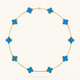 CLOVER | 10 Motive Blue Necklace
