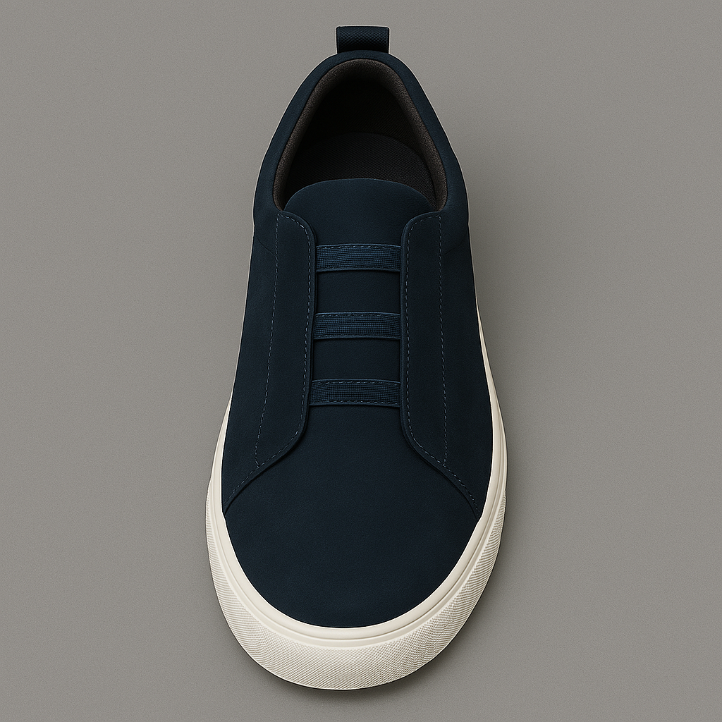 Men’s Slip-On Elastic Sneakers - Low Top Casual Trainers