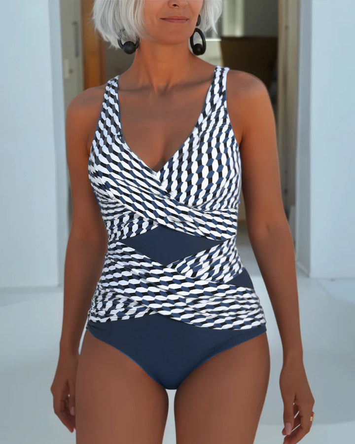 EUPHEMIA | ELEGANT CROSS-OVER SWIMSUIT