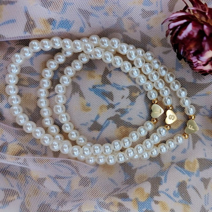 Abigail | Heart Initial Bracelet (A–Z)