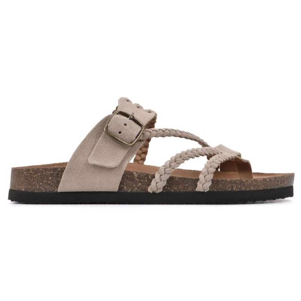 HAZEL | WOVEN CORK SANDALS