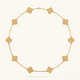 CLOVER | 10 Motive Gold Necklace