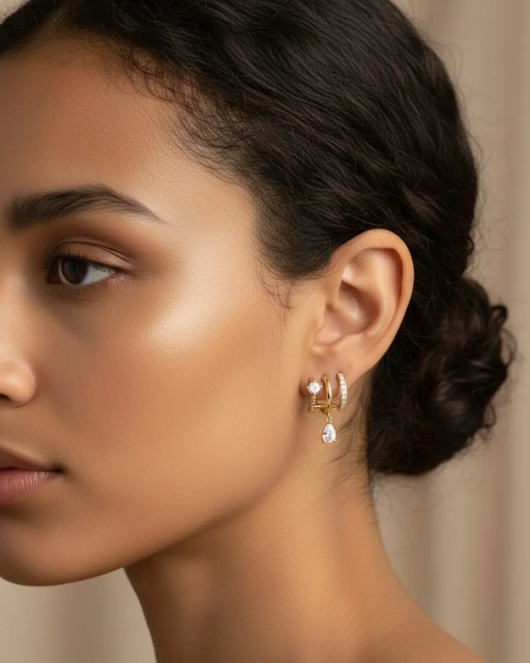 Illusion Diamant Drop Earrings