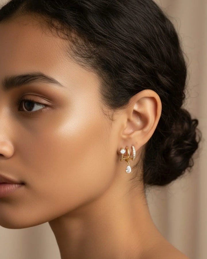 Illusion Diamant Drop Earrings