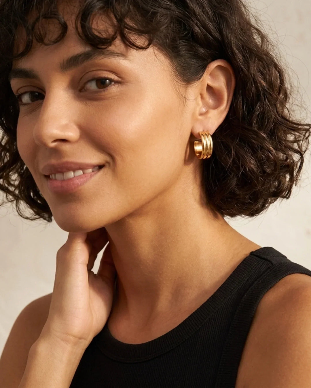 Siena Triple Diamant Illusion Earrings